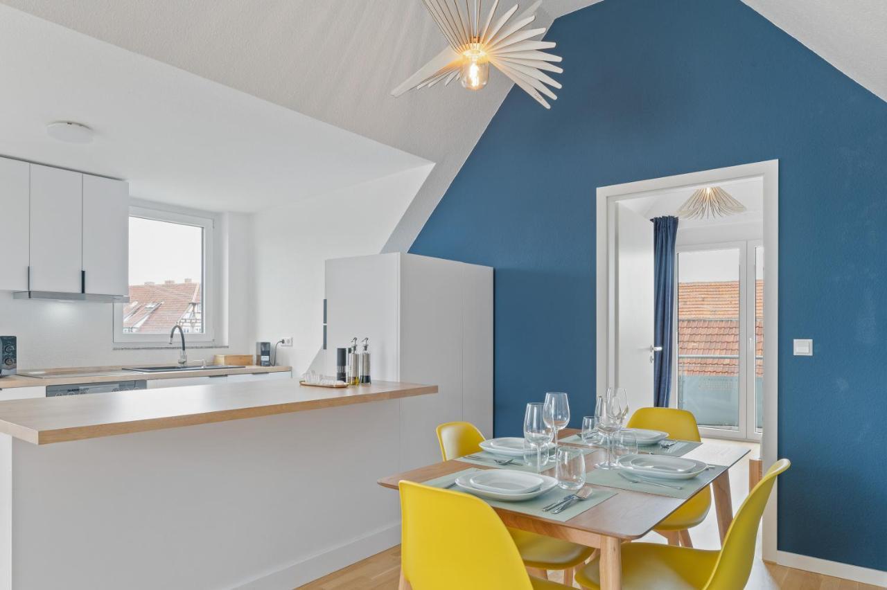 Design-Apartment - Kueche - Balkon - Tiefgarage Leinfelden-Echterdingen Kültér fotó